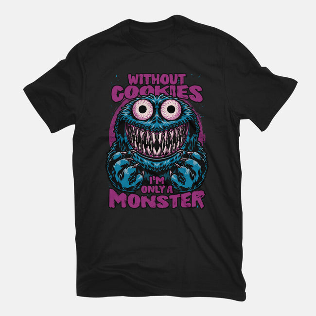 Monster Without Cookies-Womens-Basic-Tee-Studio Mootant