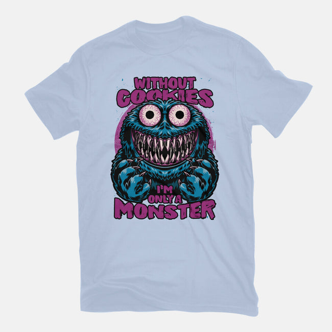 Monster Without Cookies-Womens-Fitted-Tee-Studio Mootant