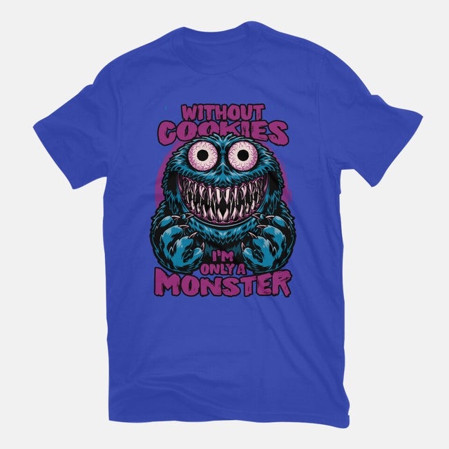 Monster Without Cookies-Mens-Basic-Tee-Studio Mootant