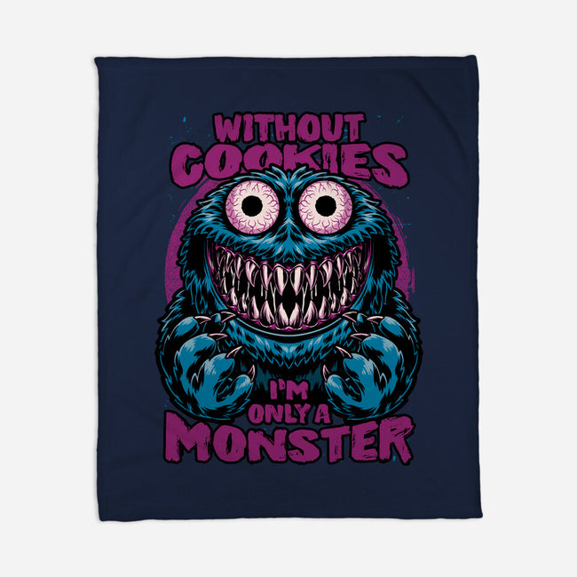 Monster Without Cookies-None-Fleece-Blanket-Studio Mootant