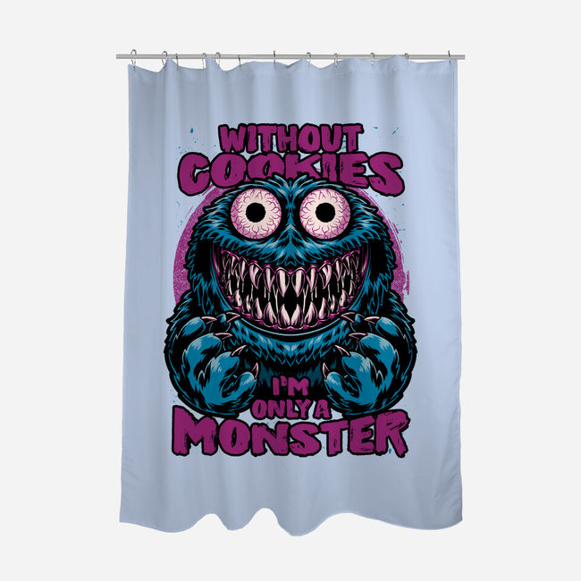 Monster Without Cookies-None-Polyester-Shower Curtain-Studio Mootant