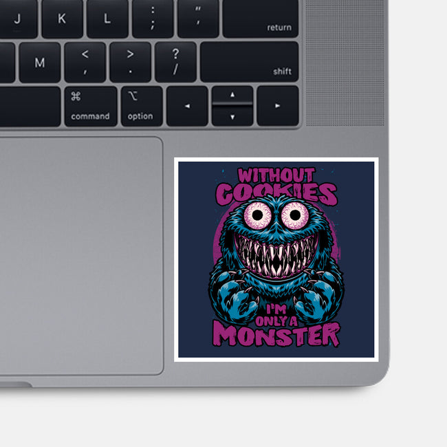 Monster Without Cookies-None-Glossy-Sticker-Studio Mootant