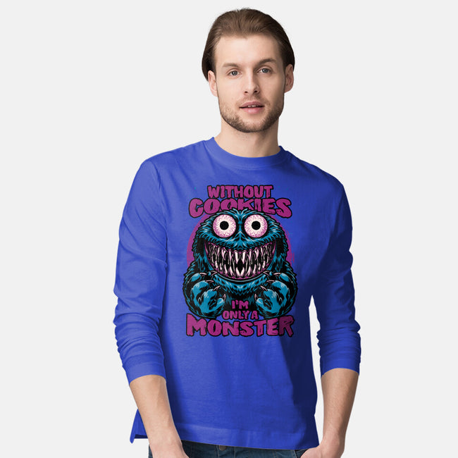 Monster Without Cookies-Mens-Long Sleeved-Tee-Studio Mootant