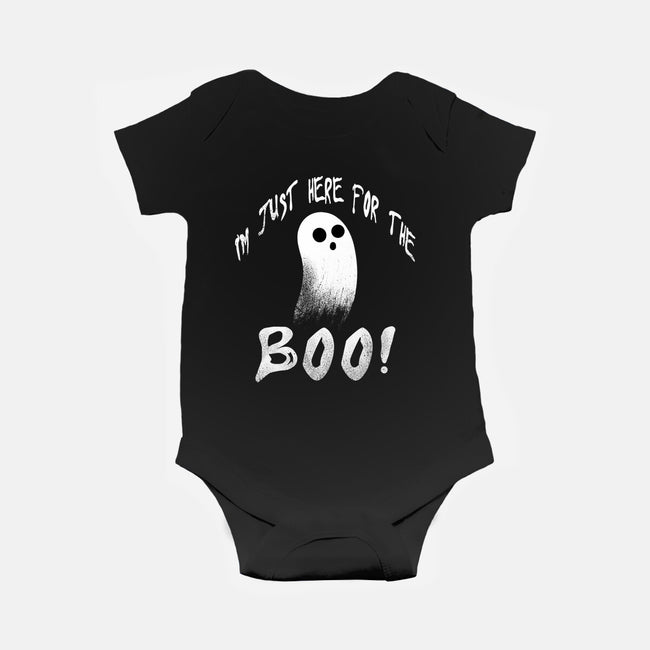 Just Here For The Boo-Baby-Basic-Onesie-fanfabio