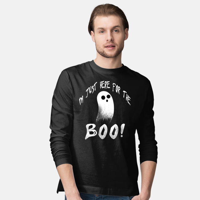 Just Here For The Boo-Mens-Long Sleeved-Tee-fanfabio