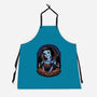 Skull White-Unisex-Kitchen-Apron-Astrobot Invention