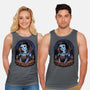 Skull White-Unisex-Basic-Tank-Astrobot Invention