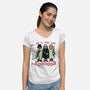 Do It For The Boos-Womens-V-Neck-Tee-glitchygorilla