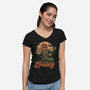 Tis The Season To Be Spooky-Womens-V-Neck-Tee-eduely