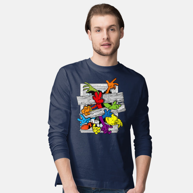 Cartoons Attack-Mens-Long Sleeved-Tee-OPIPPI