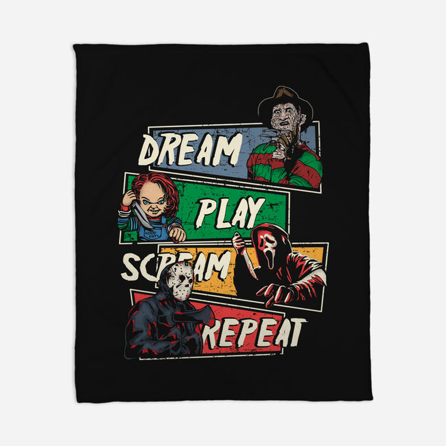 Dream Play Scream-None-Fleece-Blanket-turborat14