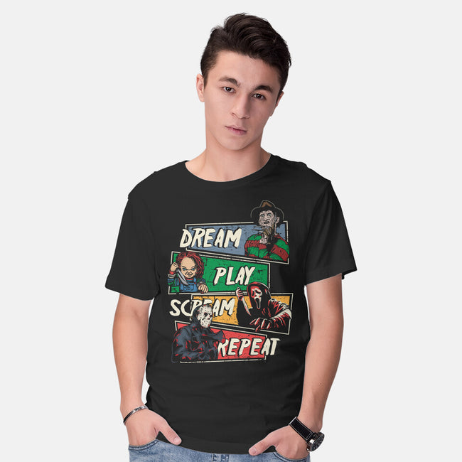 Dream Play Scream-Mens-Basic-Tee-turborat14