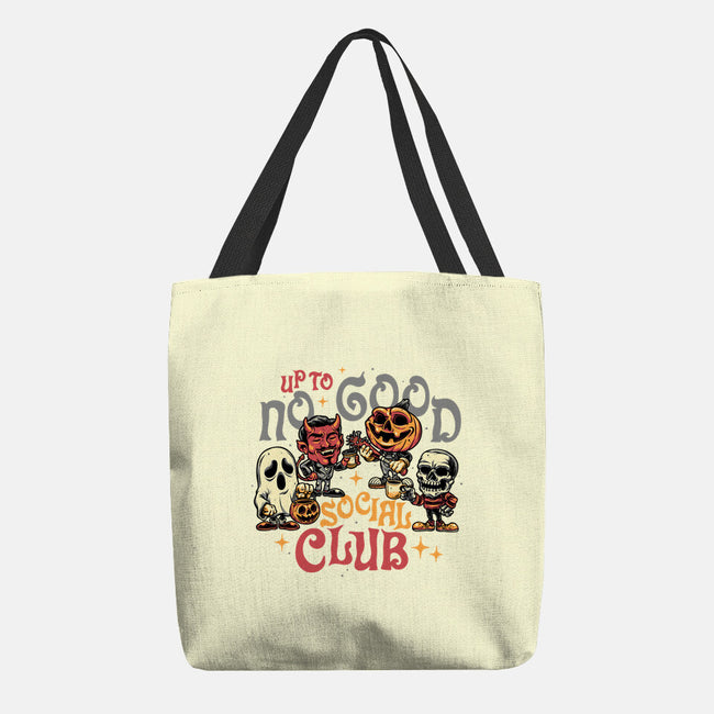 Up To No Good Social Club-None-Basic Tote-Bag-glitchygorilla