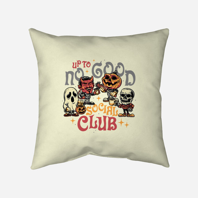 Up To No Good Social Club-None-Removable Cover w Insert-Throw Pillow-glitchygorilla