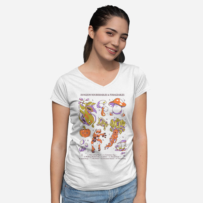 Delicious In Dungeon-Womens-V-Neck-Tee-yumie