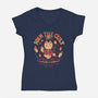 Join The Cat Cult-Womens-V-Neck-Tee-yumie