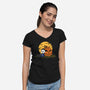 Halloweenuts-Womens-V-Neck-Tee-pigboom