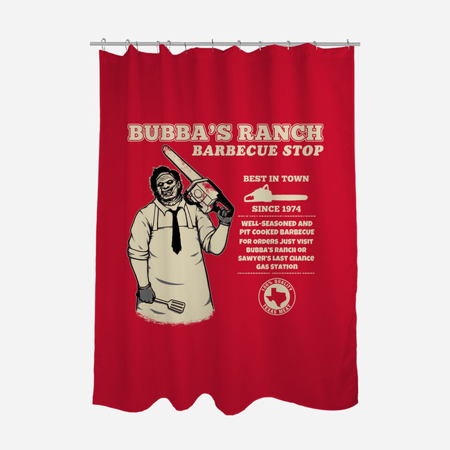 Texas BBQ Stop-None-Polyester-Shower Curtain-pigboom