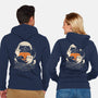 Ghostly Cats-Unisex-Zip-Up-Sweatshirt-fanfabio