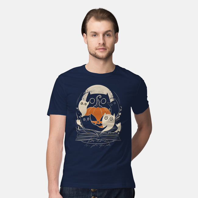 Ghostly Cats-Mens-Premium-Tee-fanfabio