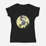 To The Moon And Back-Womens-V-Neck-Tee-Xentee