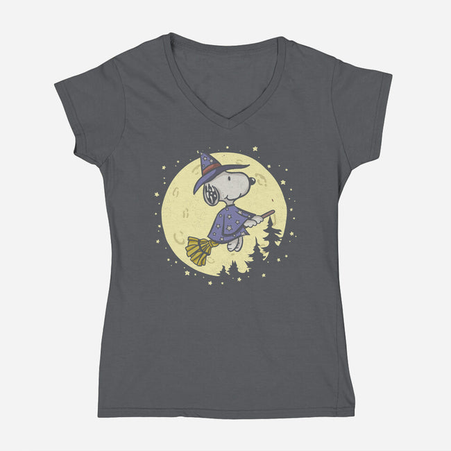 To The Moon And Back-Womens-V-Neck-Tee-Xentee