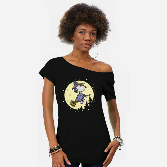 To The Moon And Back-Womens-Off Shoulder-Tee-Xentee