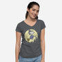 To The Moon And Back-Womens-V-Neck-Tee-Xentee