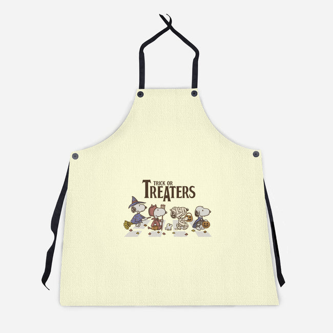 Trick Or Treat Road-Unisex-Kitchen-Apron-Xentee