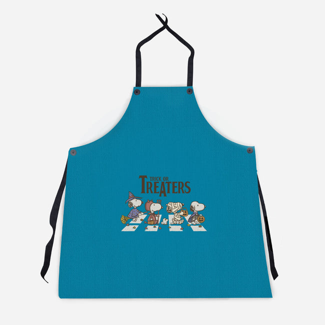 Trick Or Treat Road-Unisex-Kitchen-Apron-Xentee