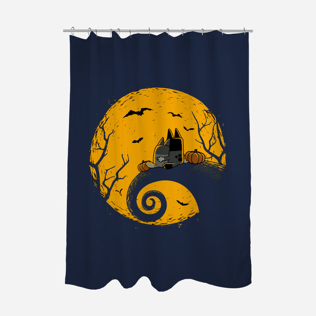 Heelers Before Christmas-None-Polyester-Shower Curtain-retrodivision