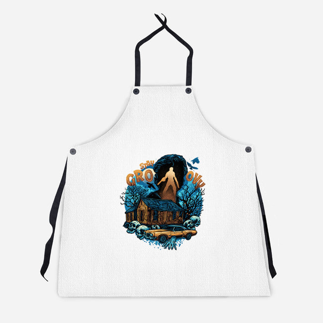 Spooky And Groovy-Unisex-Kitchen-Apron-glitchygorilla