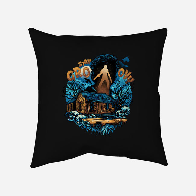 Spooky And Groovy-None-Removable Cover w Insert-Throw Pillow-glitchygorilla