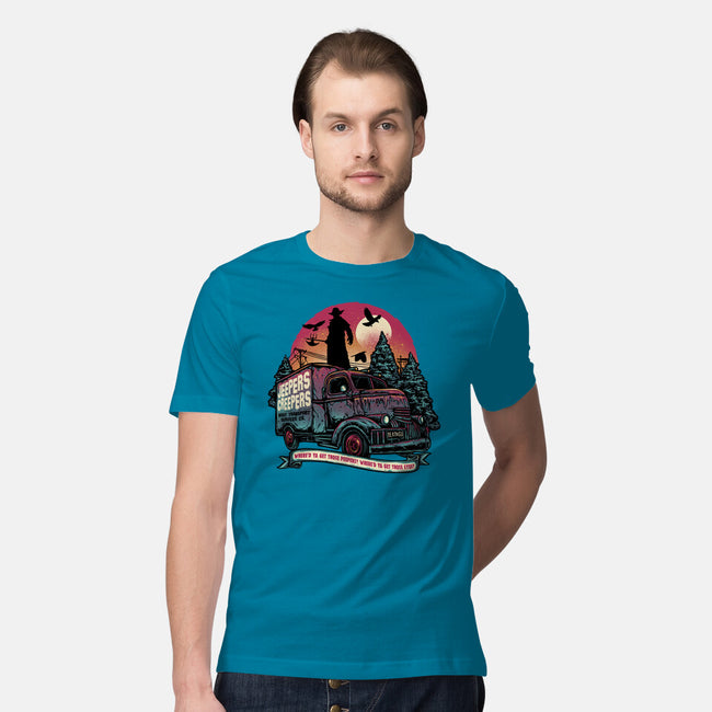 Creepers Transport Service-Mens-Premium-Tee-glitchygorilla