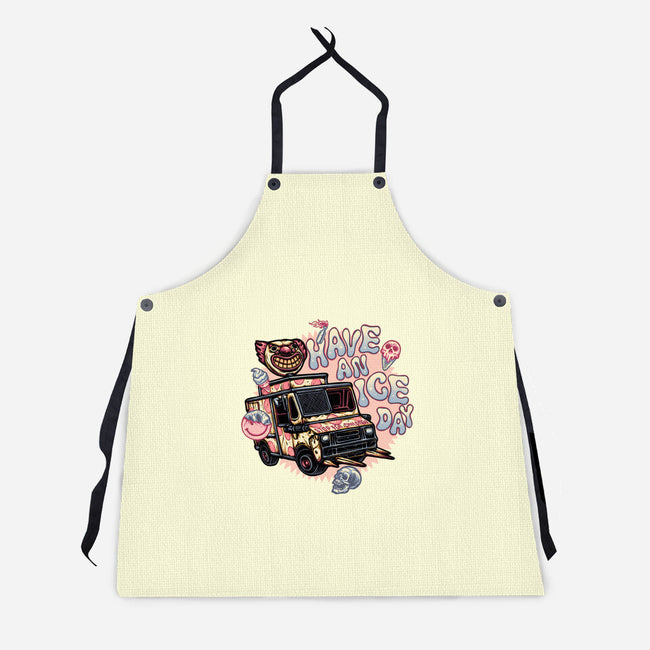 Have An Ice Day-Unisex-Kitchen-Apron-glitchygorilla