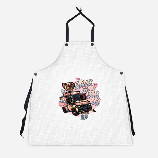 Have An Ice Day-Unisex-Kitchen-Apron-glitchygorilla