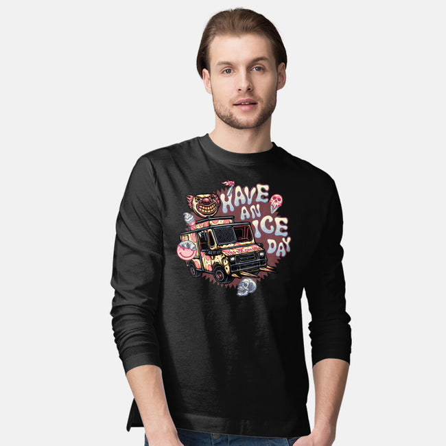 Have An Ice Day-Mens-Long Sleeved-Tee-glitchygorilla