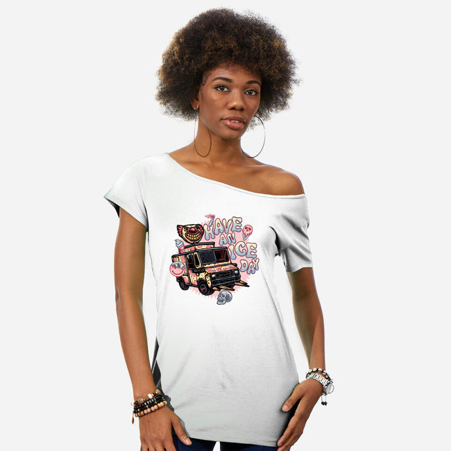 Have An Ice Day-Womens-Off Shoulder-Tee-glitchygorilla