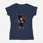 Salt Witch Girl-Womens-V-Neck-Tee-Studio Mootant