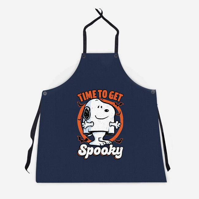 Spooky Beagle Halloween-Unisex-Kitchen-Apron-Studio Mootant