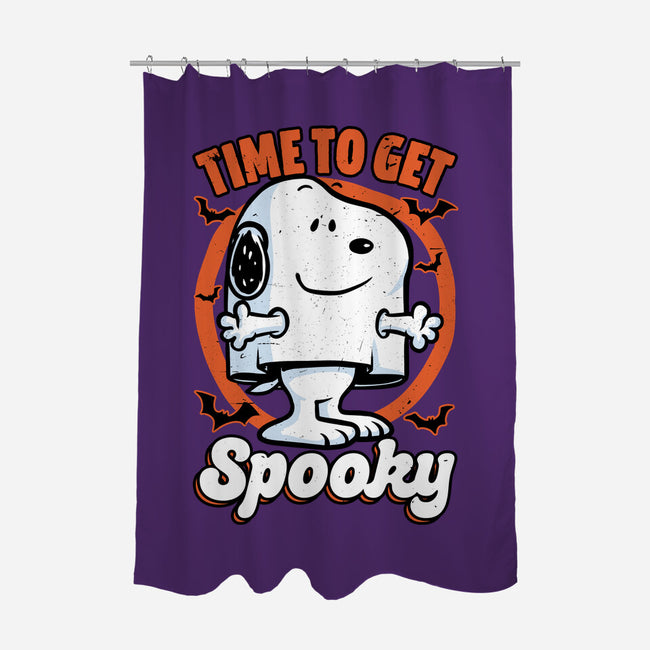 Spooky Beagle Halloween-None-Polyester-Shower Curtain-Studio Mootant