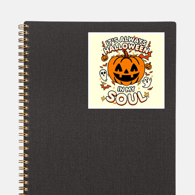 Halloween Soul Pumpkin-None-Glossy-Sticker-Studio Mootant