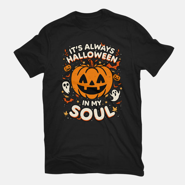 Halloween Soul Pumpkin-Unisex-Basic-Tee-Studio Mootant