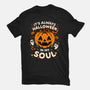 Halloween Soul Pumpkin-Womens-Fitted-Tee-Studio Mootant