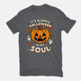 Halloween Soul Pumpkin-Unisex-Basic-Tee-Studio Mootant