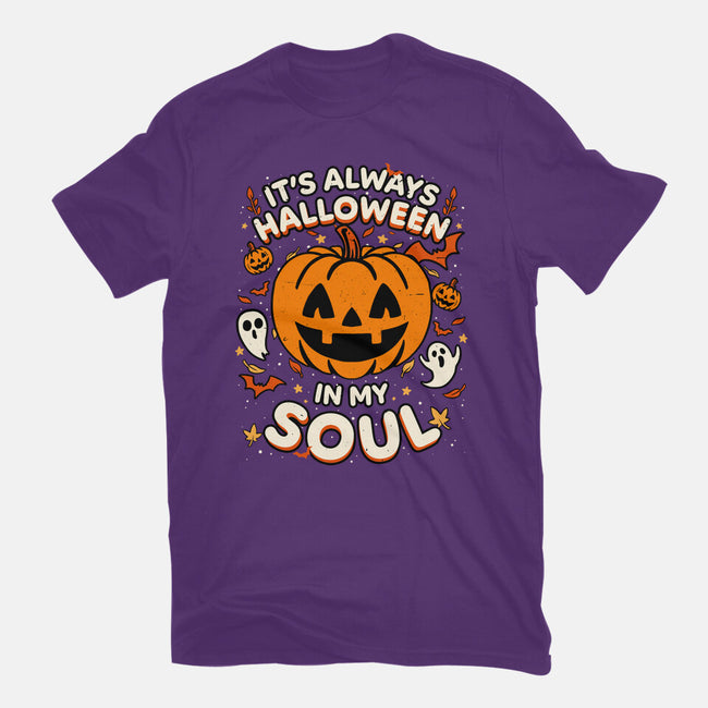 Halloween Soul Pumpkin-Womens-Basic-Tee-Studio Mootant