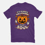 Halloween Soul Pumpkin-Mens-Basic-Tee-Studio Mootant