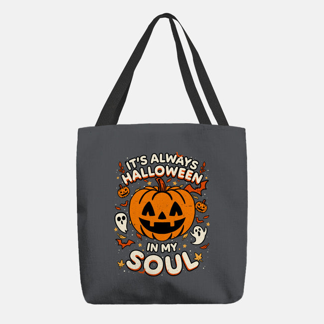 Halloween Soul Pumpkin-None-Basic Tote-Bag-Studio Mootant