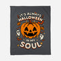 Halloween Soul Pumpkin-None-Fleece-Blanket-Studio Mootant