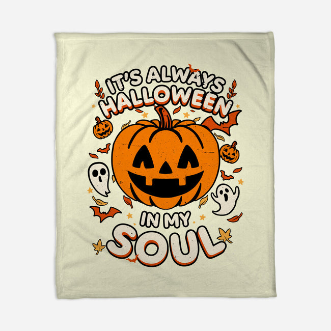 Halloween Soul Pumpkin-None-Fleece-Blanket-Studio Mootant